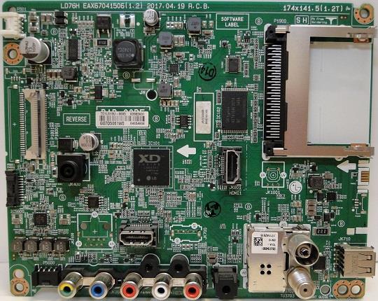 مین برد تلویزیون ال ای دی ال جی مدل 49lj510v